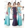 Ruffles Light-Sky-Blue Sheath Strapless Sleeveless Bridesmaid Dress