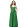 Green A-line Sweetheart Strapless Satin Junior Bridesmaid Dresses