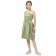 Spaghetti Sage Strapless Straps A-line Junior Bridesmaid Dresses