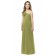 Straps Spaghetti Green Chiffon Strapless Junior Bridesmaid Dresses