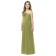 Straps Spaghetti Green Chiffon Strapless Junior Bridesmaid Dresses