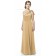 Shoulder One A-line Satin Floor-length Junior Bridesmaid Dresses