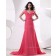 Ruffles/Draped Fuchisa Zipper Mermaid Floor-length V-neck Natural Sleeveless Chiffon Bridesmaid Dress