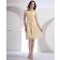 Short-Sleeve Daffodil Bateau Ruffles/Flowers A-line Knee-length Natural Zipper Chiffon Bridesmaid Dress