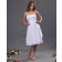 Floor-length Zipper White Ruffles/Tiered Chiffon Sleeveless Empire A-line Spaghetti-Straps Bridesmaid Dress