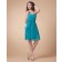 Sleeveless Floor-length Ruffles/Flowers Chiffon Blue Zipper Sweetheart A-line Natural Bridesmaid Dress