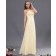 Zipper Ruffles/Draped Sleeveless Sheath Chiffon Daffodil Natural Sweetheart Floor-length Bridesmaid Dress