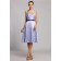 A-line Natural Knee-length Sleeveless Zipper Ruffles/Sash Satin Lavender Sweetheart Bridesmaid Dress