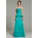 Elastic-Satin Sleeveless Sweetheart Natural Zipper A-line Ruffles/Applique/Beading/Bow Floor-length Hunter-Green Bridesmaid Dress