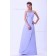 Zipper A-line Lavender Natural Ruffles Sleeveless Spaghetti-Straps Floor-length Satin Bridesmaid Dress