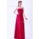 Ruffles/Sash Natural Sweetheart A-line Zipper Burgundy Floor-length Sleeveless Taffeta Bridesmaid Dress