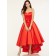 Vintage Discount A-Line Sweetheart Pleats Asymmetry Bridesmaid Dress