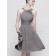 Discount beautiful Silver / Grey  Knee length / Short Lenght Bridesmaid Dress SBMD-E-1002