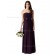 Debut beautiful Dark purple ruched maxi Bridesmaid Dress 