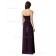 Debut beautiful Dark purple ruched maxi Bridesmaid Dress 