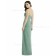 Designer Gorgeous Discount Lux Chiffon Long Seagrass A-line sweetheart Bridesmaid Dress