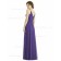 Amazing Regebcy Chiffon Long V neck Spaghetti Straps Zipper back Bridesmaid Dress