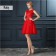 Short Pearl Pink Bridesmaid Dress 2018 Elegant A-Line Red Formal Party Dresses Evening Gown