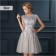 Short Pearl Pink Bridesmaid Dress 2018 Elegant A-Line Red Formal Party Dresses Evening Gown