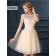 Short Pearl Pink Bridesmaid Dress 2018 Elegant A-Line Red Formal Party Dresses Evening Gown