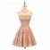 A-Line Sweetheart Short Bridesmaid Dress 2018 Sexy Backless Lace-Up Knee-Length Party Dresses Prom Dresses Real Photos