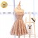 A-Line Sweetheart Short Bridesmaid Dress 2018 Sexy Backless Lace-Up Knee-Length Party Dresses Prom Dresses Real Photos