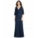 Long dark navy Chiffon Bridesmaid Dresses SBMD-J-1071