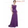 Grape Online Amazing Round Neck Long Elegant Sexy Bridesmaid  Dress