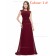 Burgundy Online Amazing Round Neck Long Elegant Sexy Bridesmaid  Dress