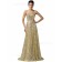 Luxury Golden Sweetheart  Long Sequins Formal Elegant Bridesmaid dress / Evening Dress