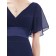 Budget Discount Navy Long Chiffon Bridesmaid Dress