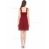 Budget Romantica Burgundy A  Line Chiffon Short (Knee Length) Chiffon Bridesmaid dress / Cocktail Dress