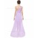 Beautiful Elegant Lilac Long Beading Chiffon Bridesmaid Dress