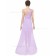 Beautiful Elegant Lilac Long Beading Chiffon Bridesmaid Dress