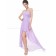 Beautiful Elegant Lilac Long Beading Chiffon Bridesmaid Dress