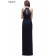 Cheap Amazing Navy Lace Floor-length Chiffon Bridesmaid Dress