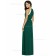 Cheap Amazing Natural Hunter Dark Green Long Chiffon A-line Bridesmaid Dresses